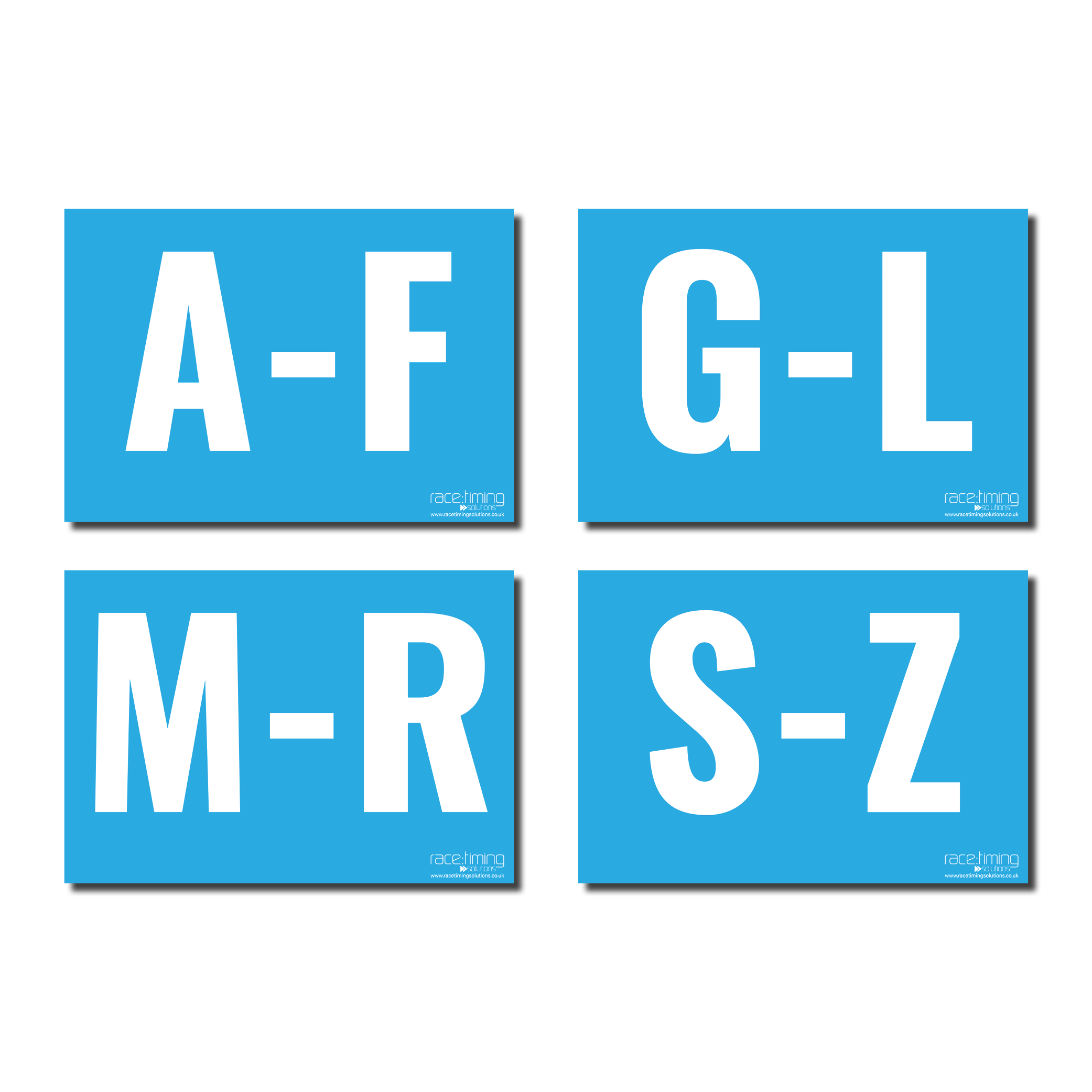 Alphabetical Registration Correx Sign Package | Customised